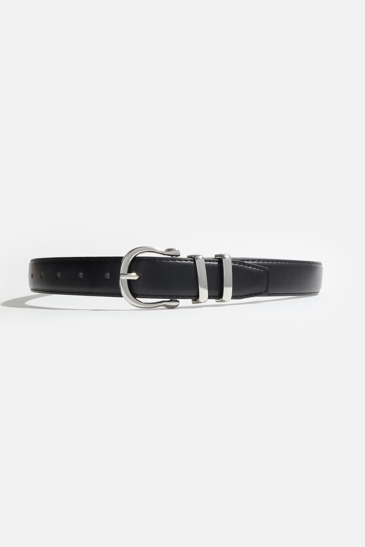 Dynamite US | Classic Faux Leather Belt Black