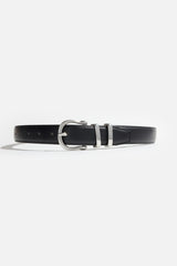 Dynamite US | Classic Faux Leather Belt Black