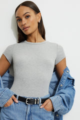 Dynamite US | Classic Faux Leather Belt Black