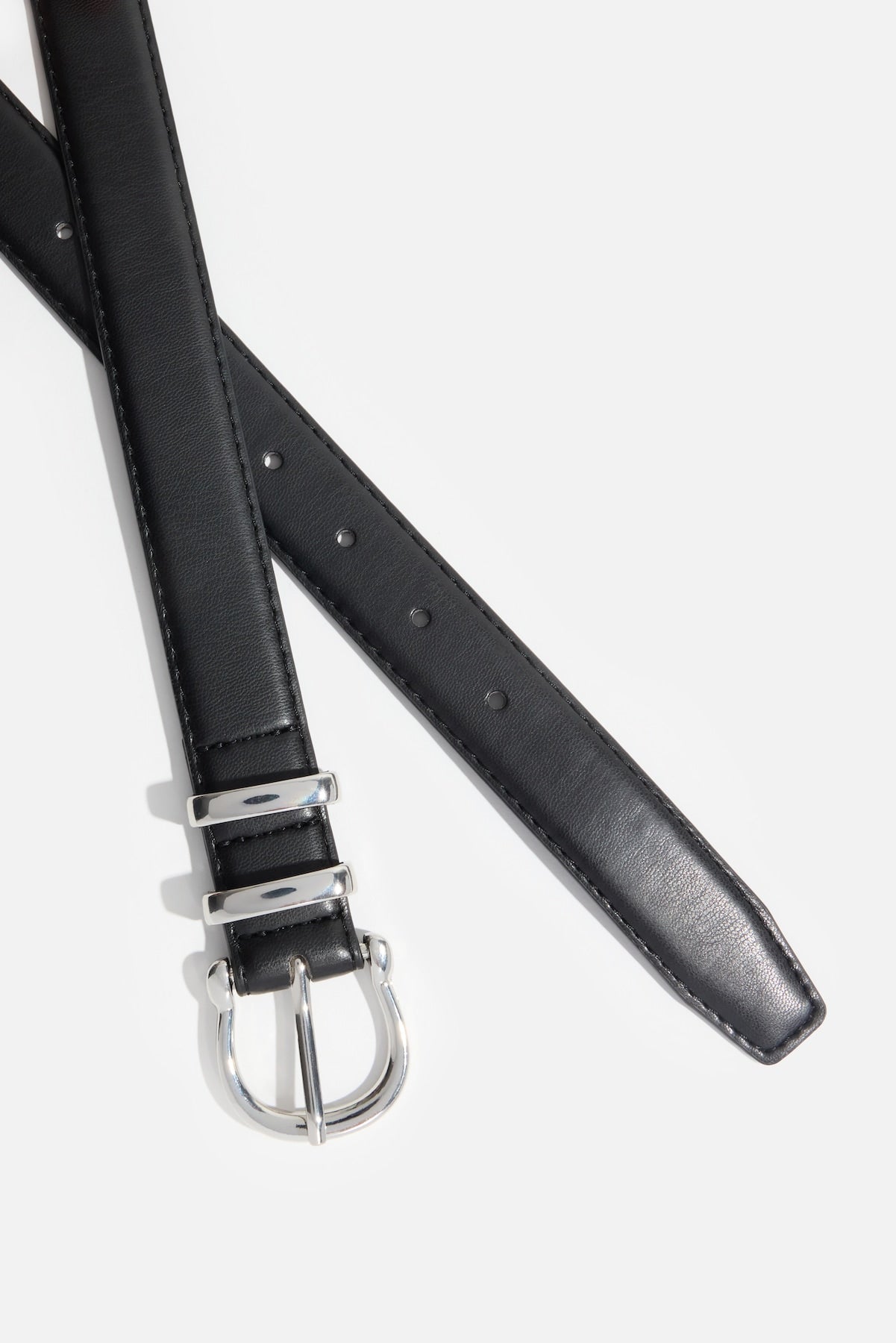 Dynamite US | Classic Faux Leather Belt Black