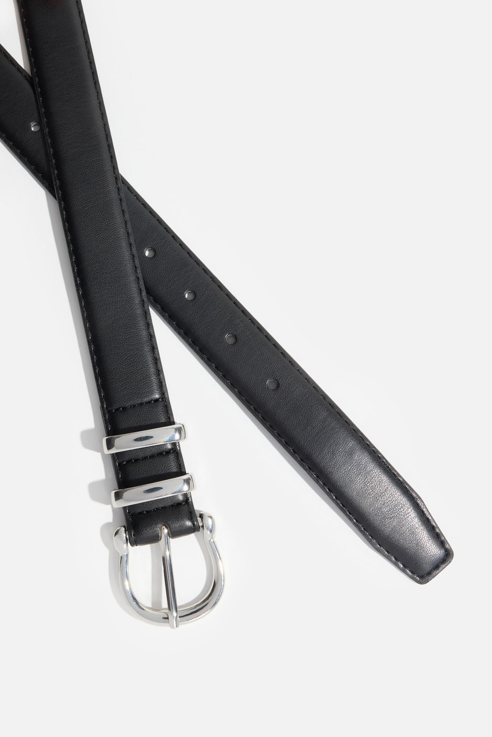 Dynamite US | Classic Faux Leather Belt Black