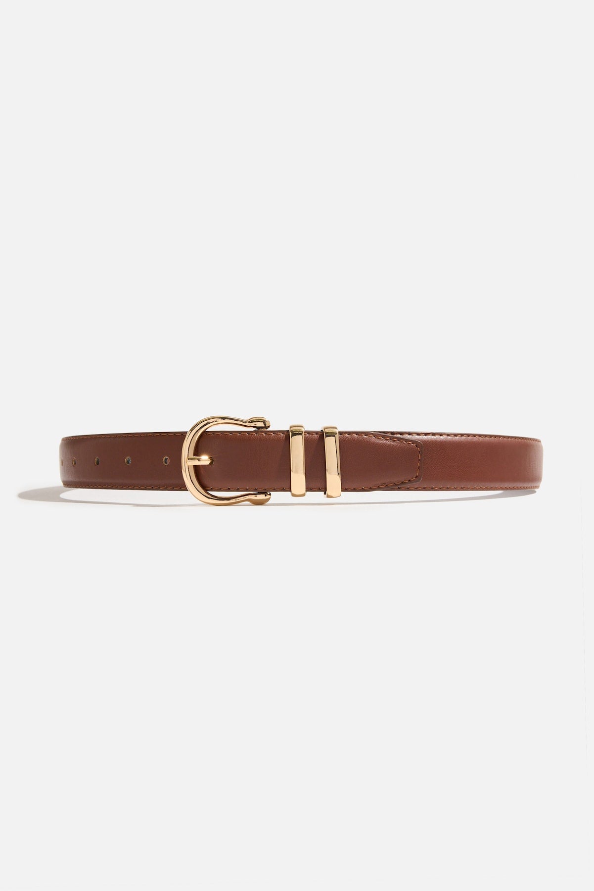 Dynamite Online | Classic Faux Leather Belt Brown