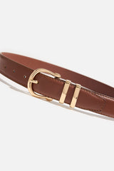 Dynamite Online | Classic Faux Leather Belt Brown