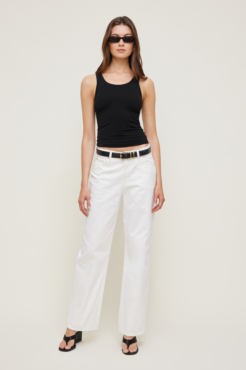 Dynamite US | Classic Faux Leather Belt Black