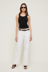 Dynamite US | Classic Faux Leather Belt Black
