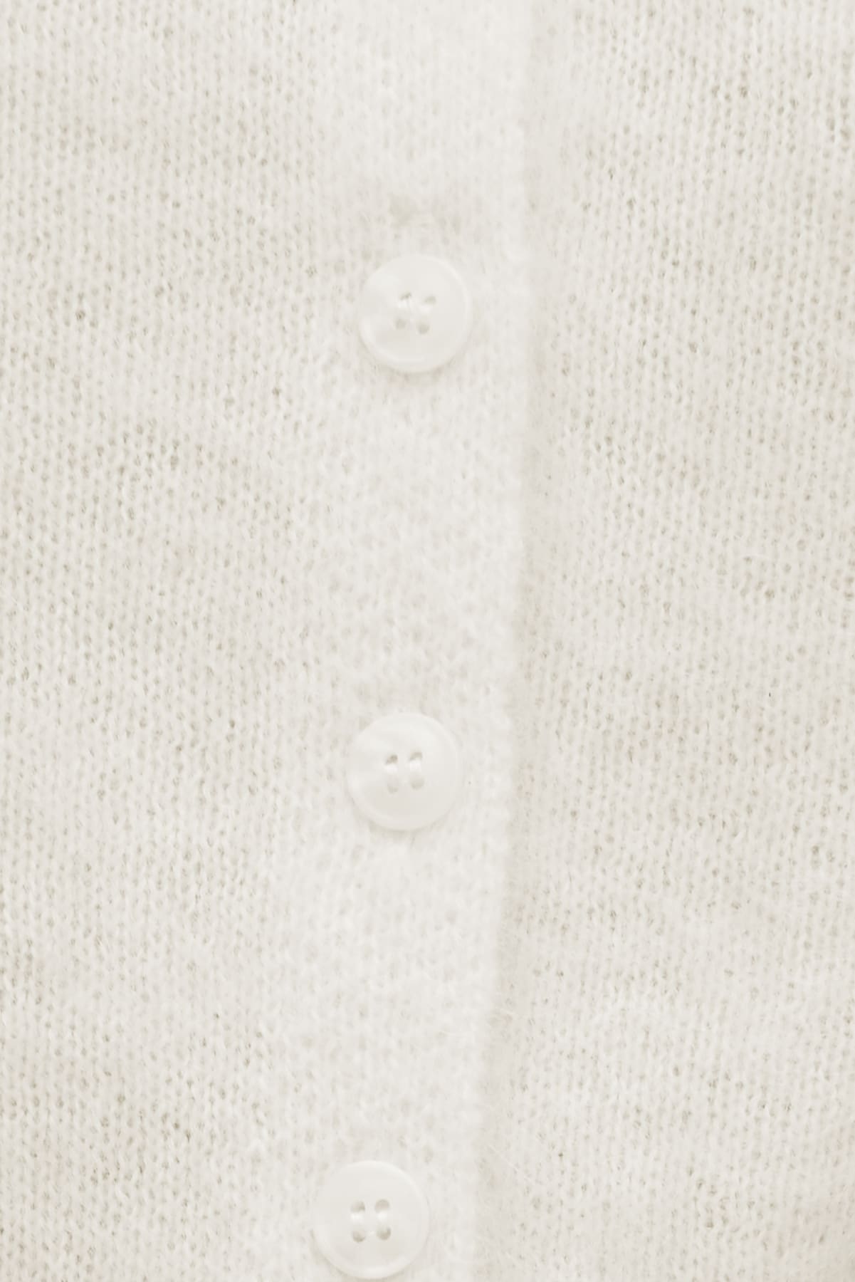 Dynamite US | Premium Mohair Short Sleeve Cardigan White