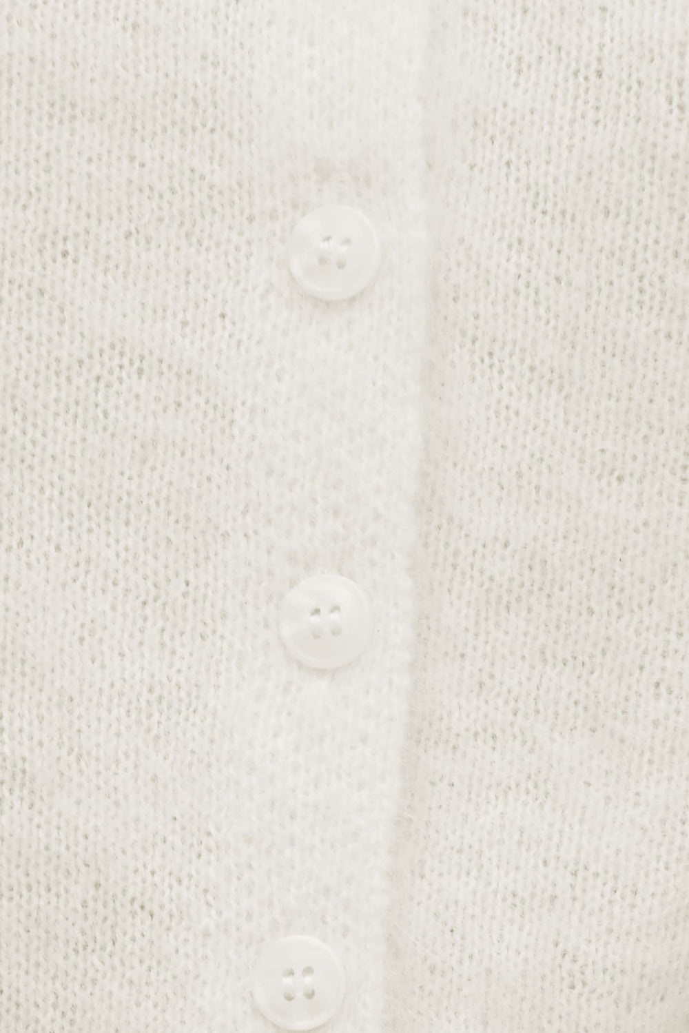 Dynamite US | Premium Mohair Short Sleeve Cardigan White