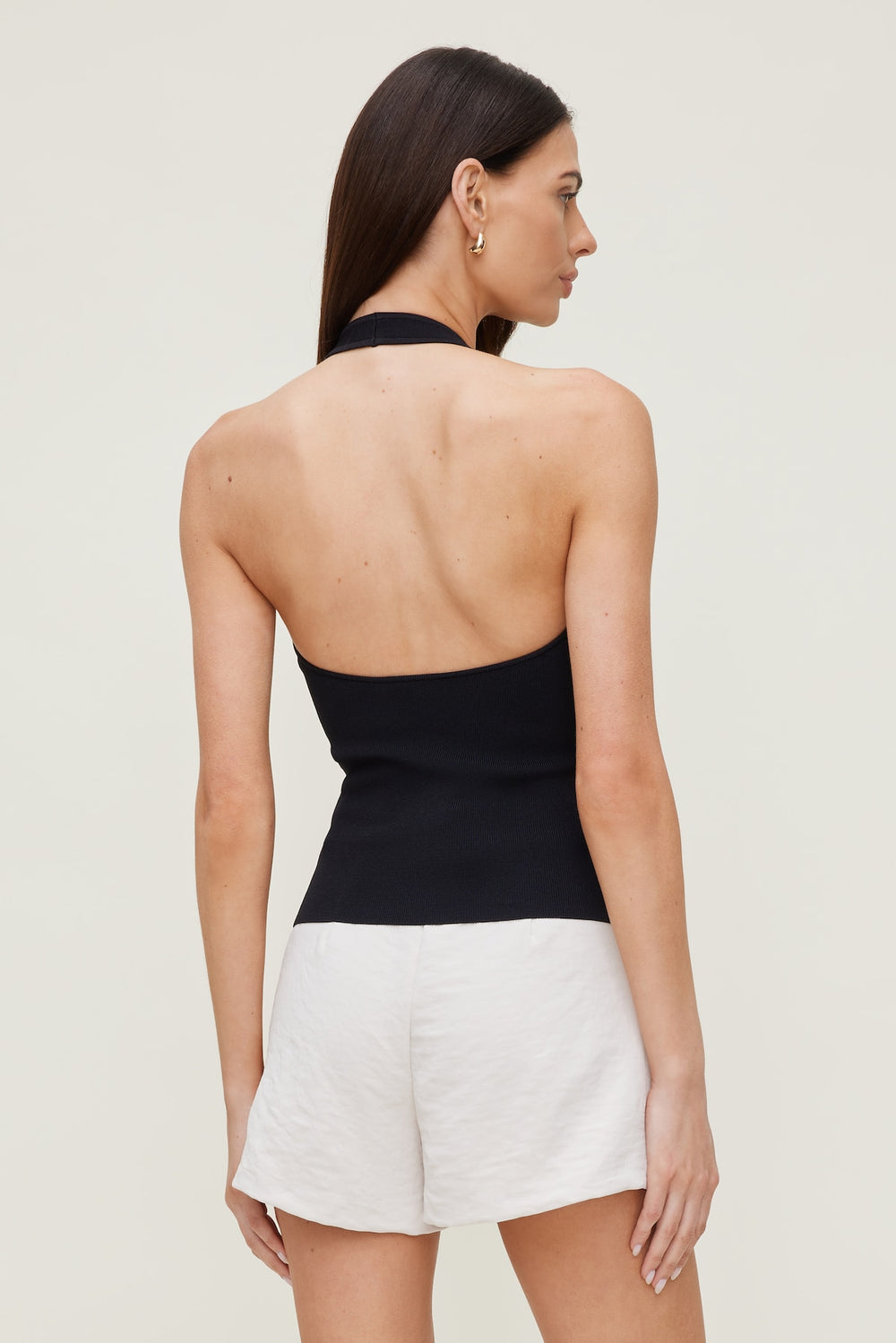 Dynamite On Sale | Halter Sweater Tank Top Black