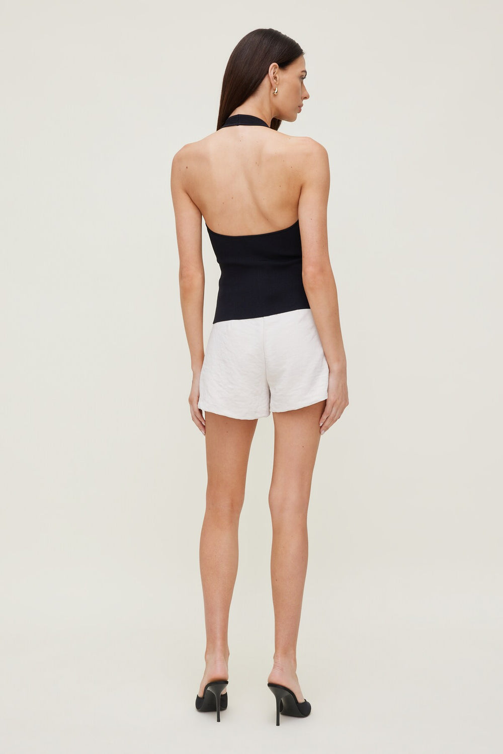 Dynamite On Sale | Halter Sweater Tank Top Black