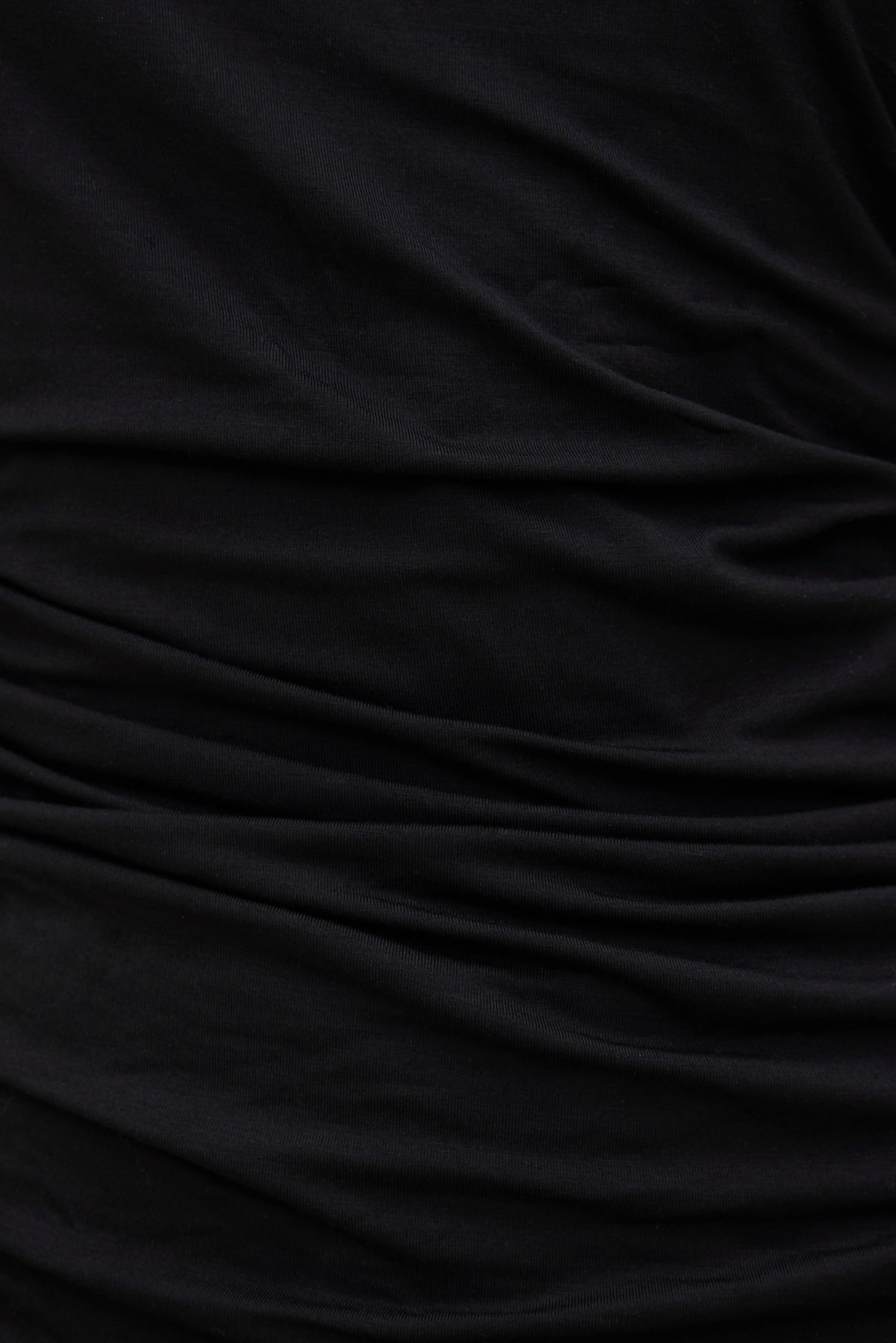 Dynamite Online | Draped Long Sleeve Top Black