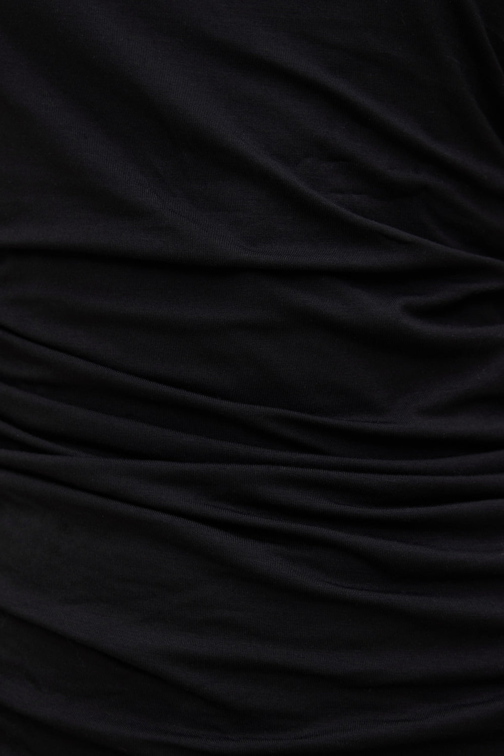 Dynamite Online | Draped Long Sleeve Top Black