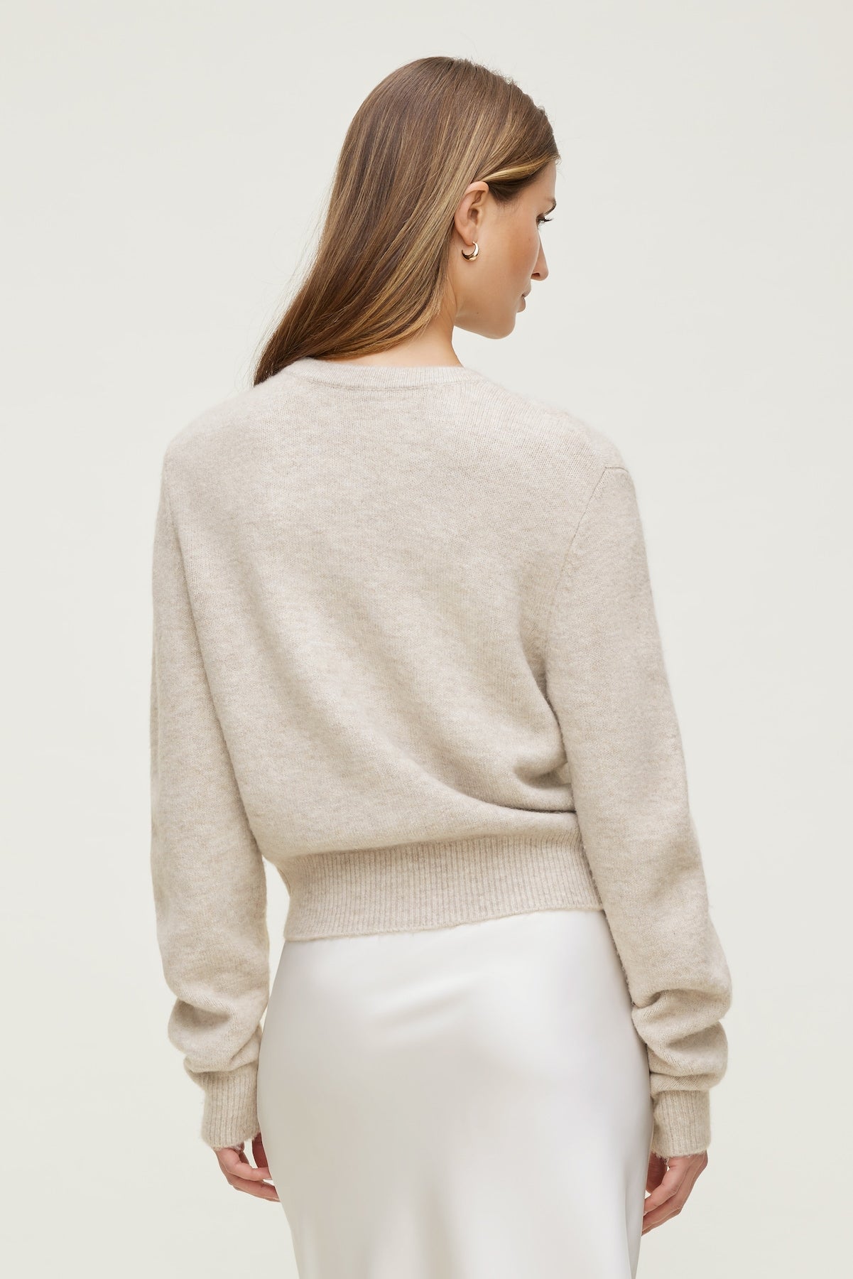 Dynamite Discount | Rebecca Crewneck Cardigan Gray