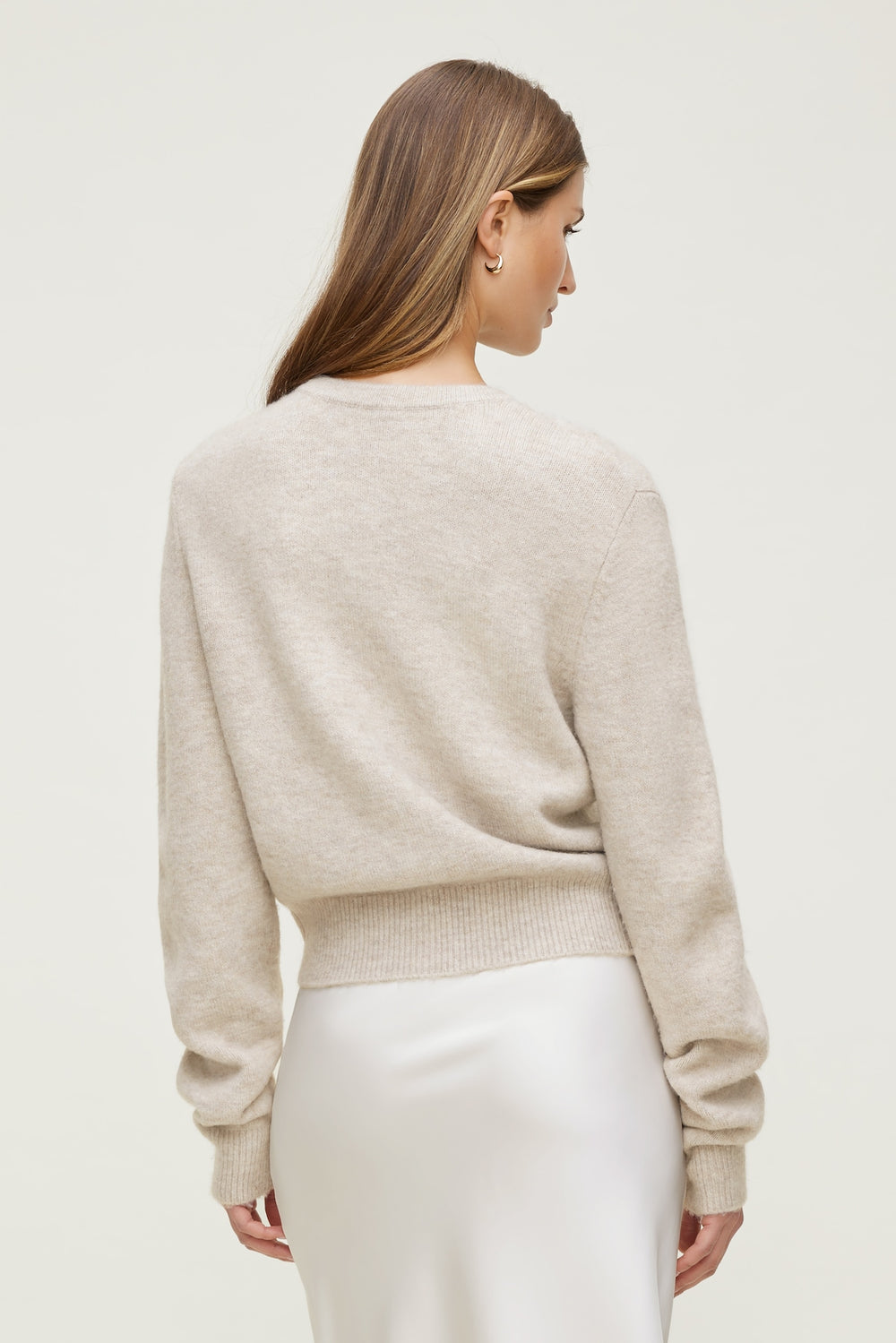 Dynamite Discount | Rebecca Crewneck Cardigan Gray
