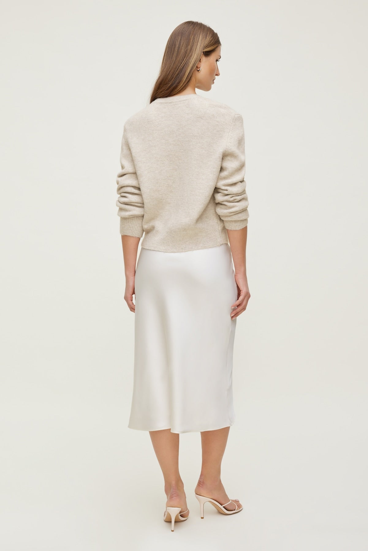 Dynamite Discount | Rebecca Crewneck Cardigan Gray