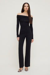 Dynamite Website Shop | Off Shoulder Long Sleeve Top Black