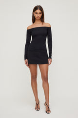 Dynamite Outlet | Off Shoulder Long Sleeve Top Black