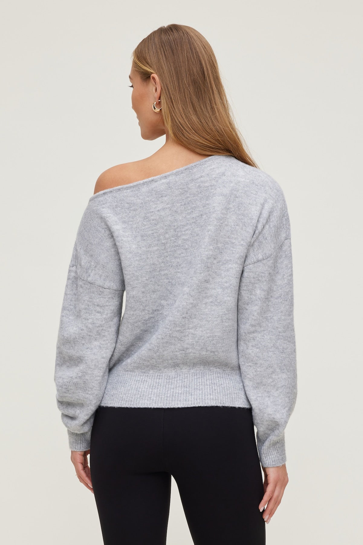 Dynamite Outlets | Lola Off Shoulder Sweater Gray