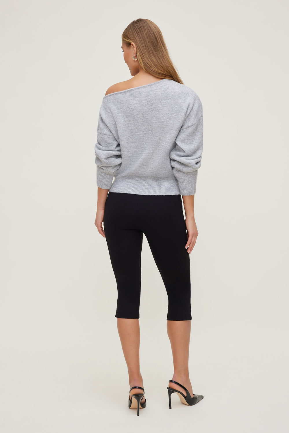 Dynamite Outlets | Lola Off Shoulder Sweater Gray
