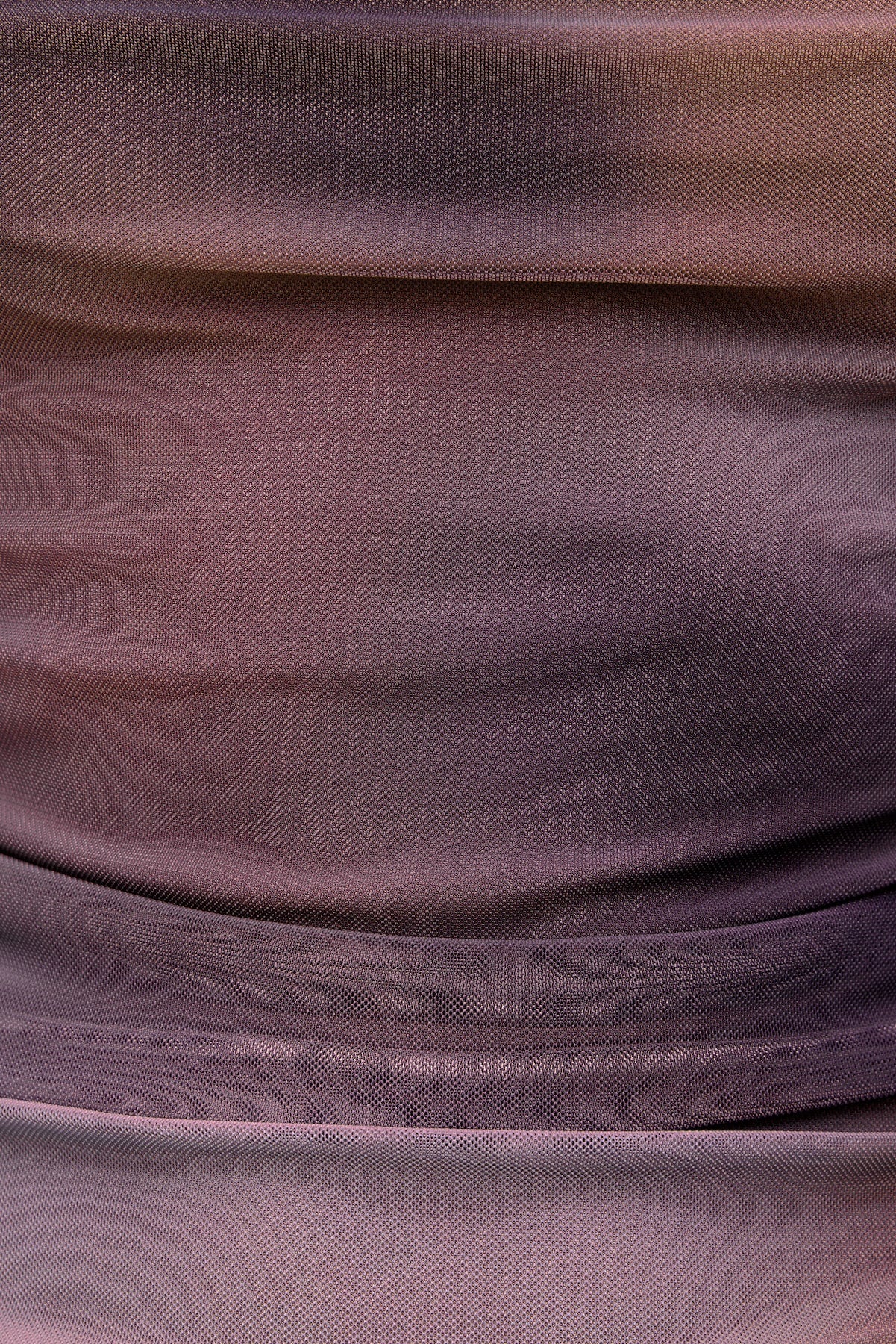 Dynamite Website Shop | Bare Cowl Neck Mesh Printed Top PURPLE