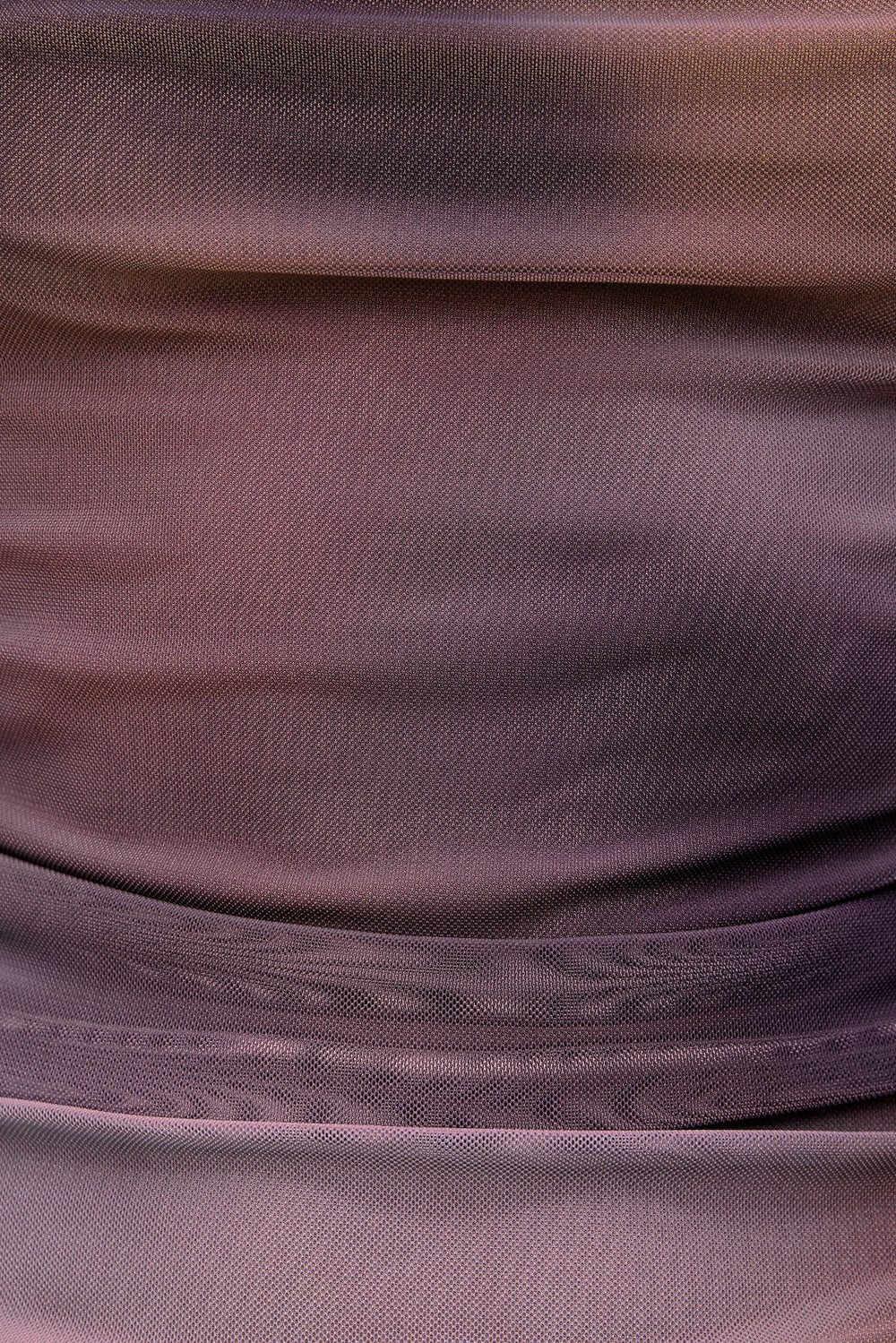 Dynamite Website Shop | Bare Cowl Neck Mesh Printed Top PURPLE