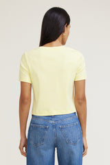 Dynamite US | Everyday Cotton T Shirt Yellow