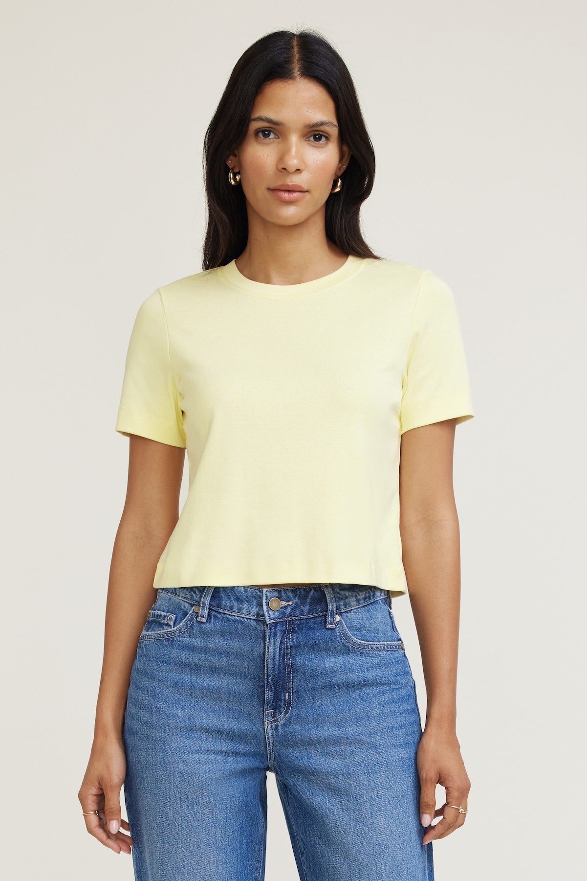 Dynamite US | Everyday Cotton T Shirt Yellow
