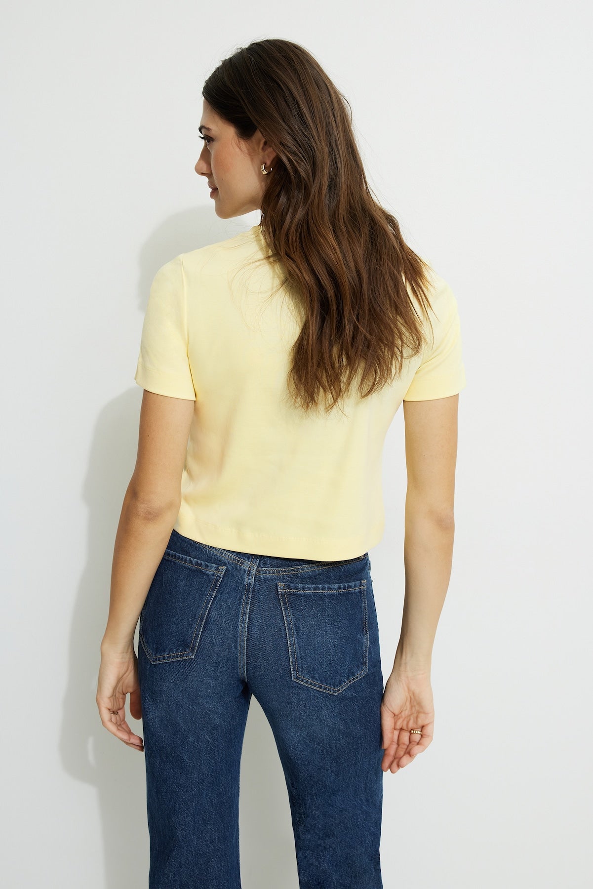 Dynamite US | Everyday Cotton T Shirt Yellow