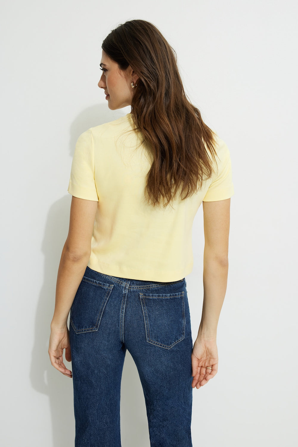 Dynamite US | Everyday Cotton T Shirt Yellow