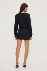Dynamite On Sale | Rebecca Bow Button Cardigan Black