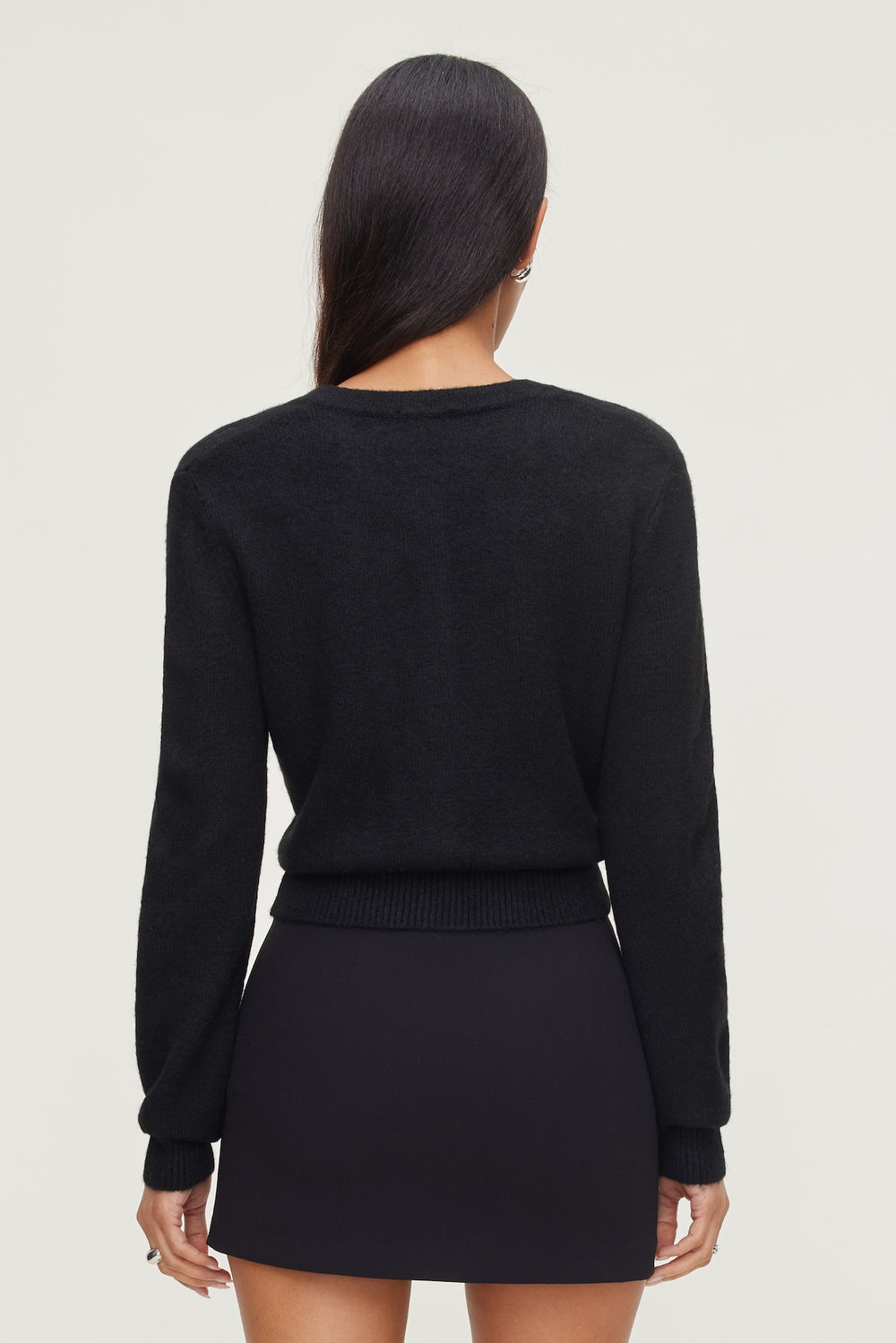 Dynamite On Sale | Rebecca Bow Button Cardigan Black