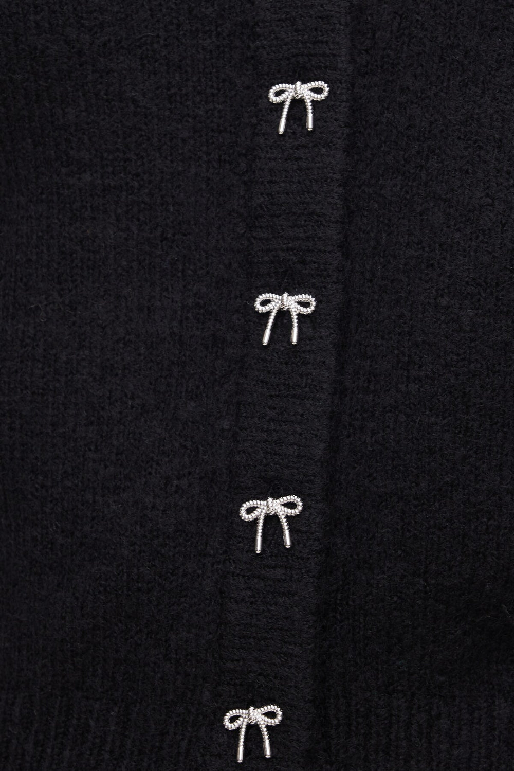 Dynamite On Sale | Rebecca Bow Button Cardigan Black