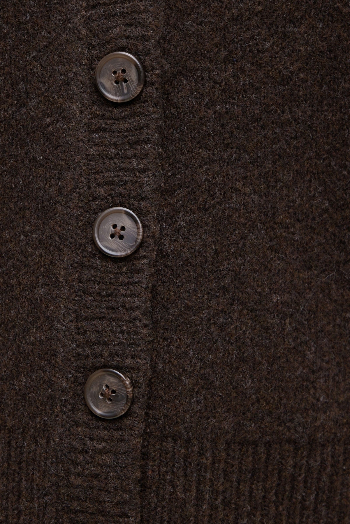 Dynamite Discount | Relaxed V Neck Cardigan Brown