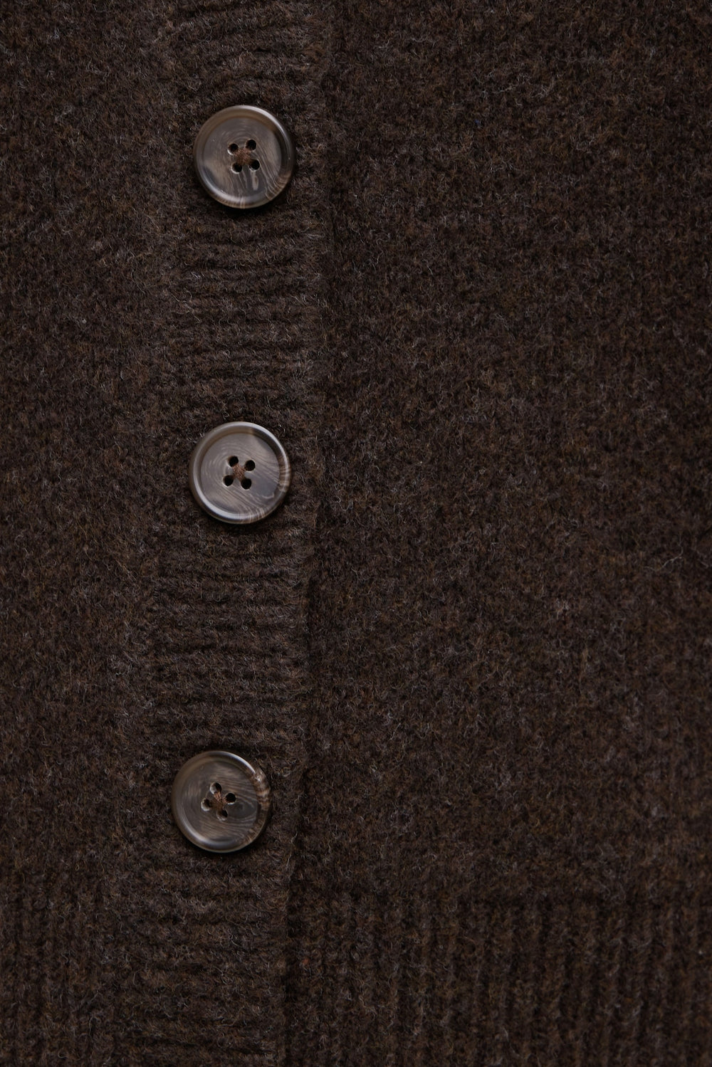 Dynamite Discount | Relaxed V Neck Cardigan Brown