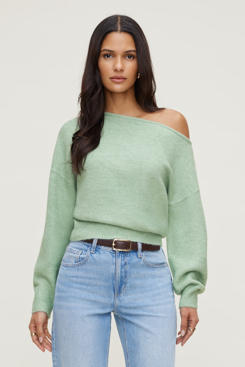 Dynamite US | Lola Off Shoulder Sweater GREEN