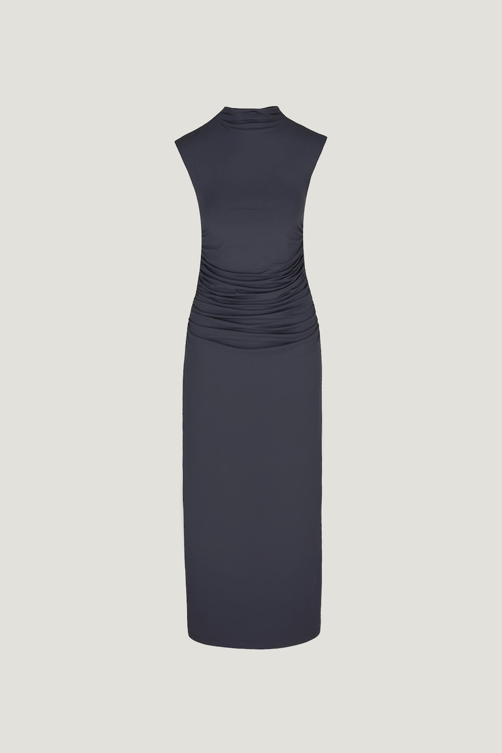 Dynamite On Sale | Bria Sculpt Mock Neck Maxi Dress Blue