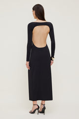 Dynamite Online | Sculpt Open Back Maxi Dress Black