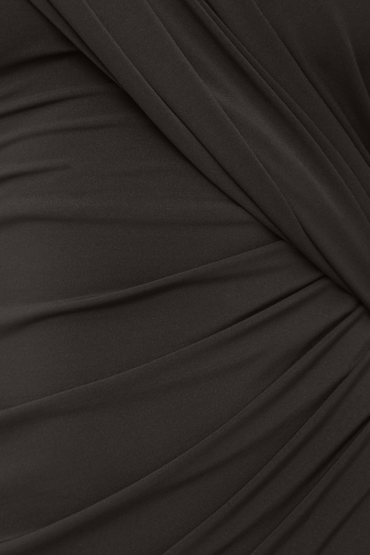 Dynamite Discount | Sculpt Draped Structured Mini Dress Brown
