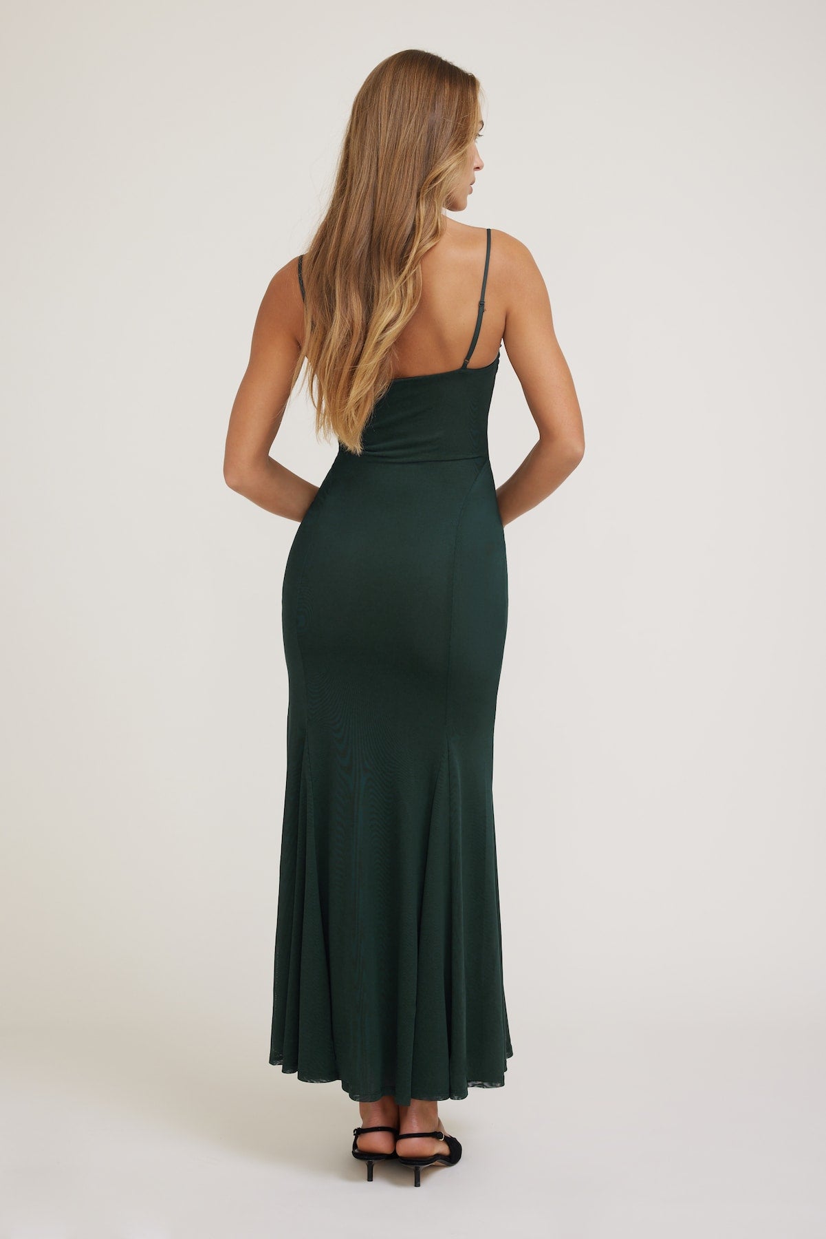 Dynamite Outlets | Monet Mesh Maxi Dress Green