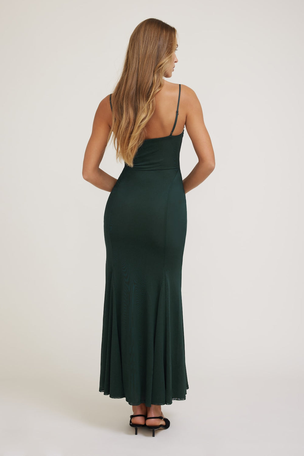 Dynamite Outlets | Monet Mesh Maxi Dress Green