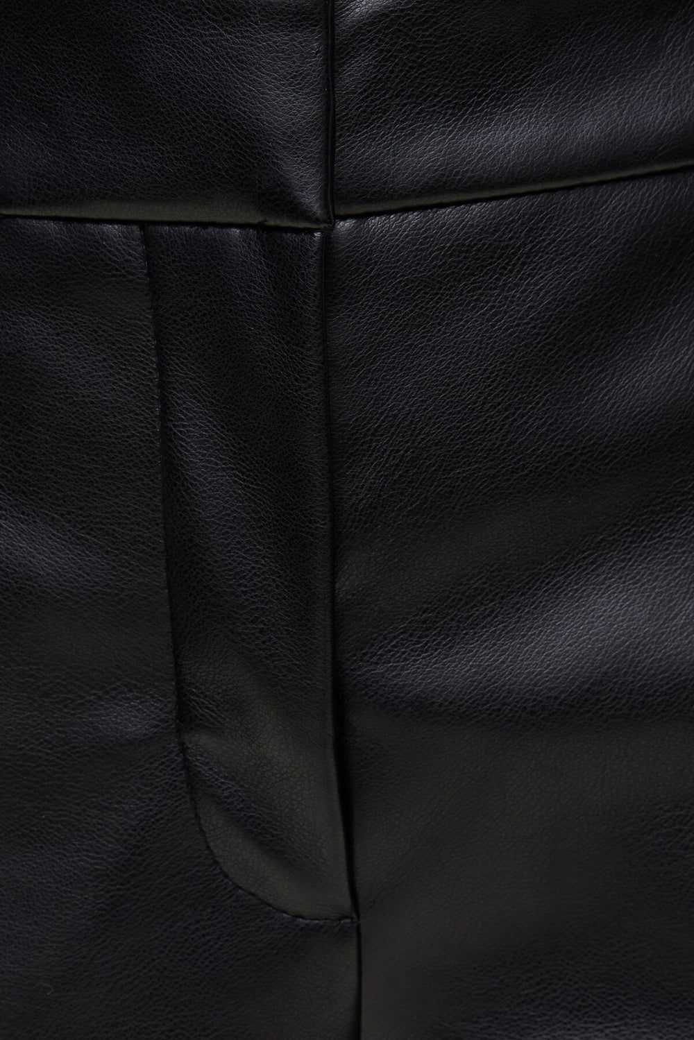 Dynamite Online | Camelia Straight Leg Faux Leather Pants Black