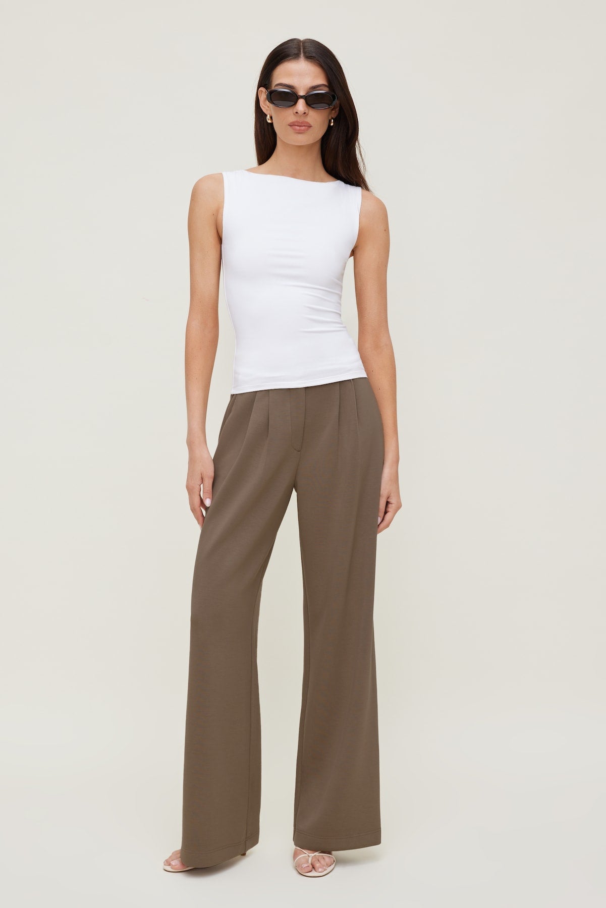 Dynamite Discount | Alex Anywear Wide Leg Pants Brown