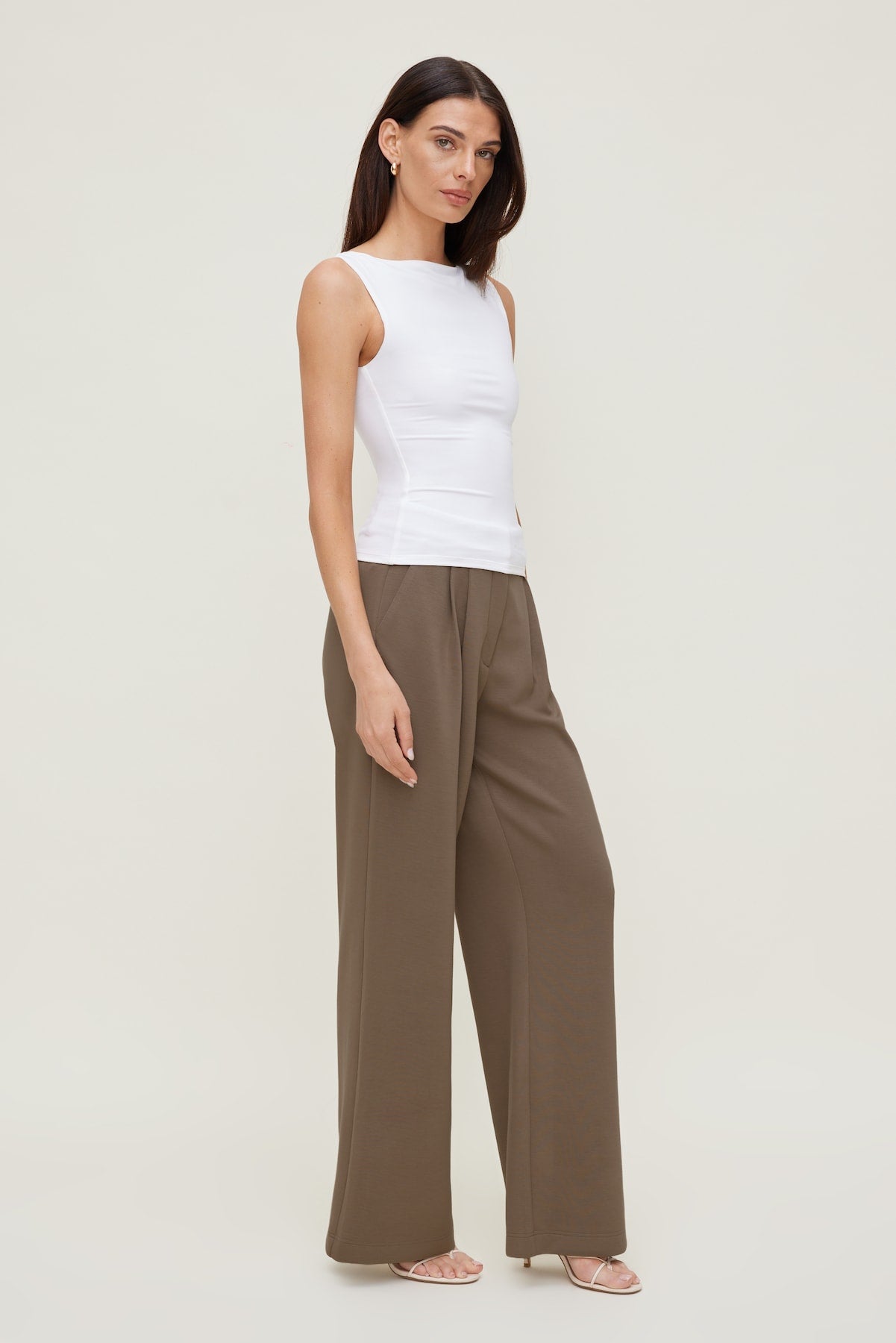 Dynamite Discount | Alex Anywear Wide Leg Pants Brown