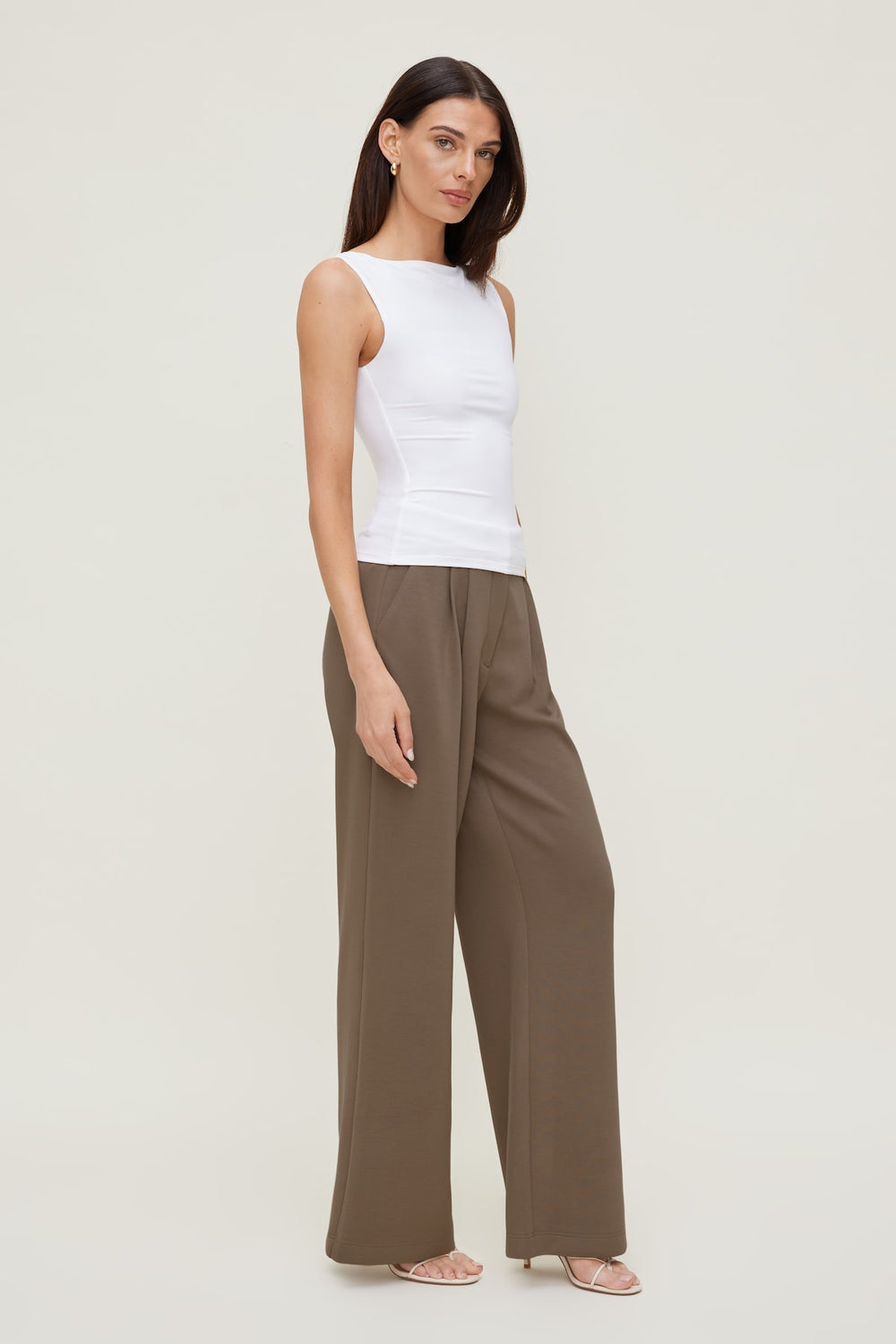 Dynamite Discount | Alex Anywear Wide Leg Pants Brown