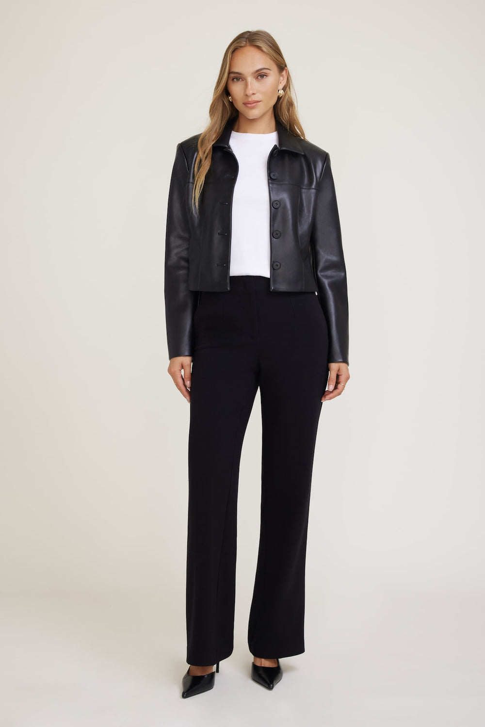 Dynamite US | Stevie Slim Bootcut Pants Black