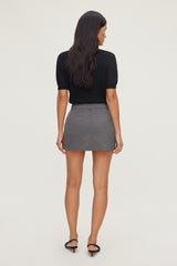 Dynamite On Sale | Josefine Pinstripe Mini Skort Gray