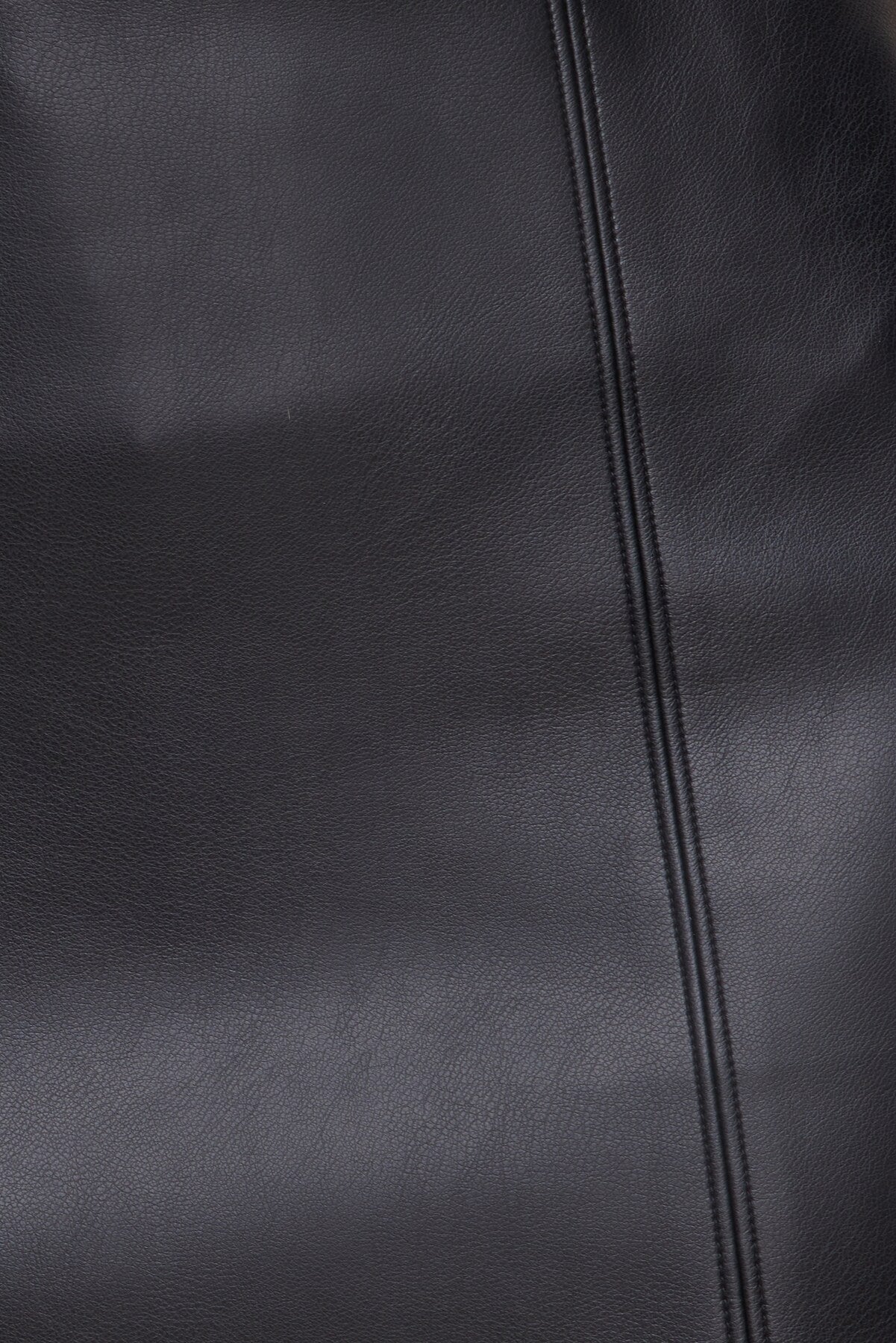 Dynamite Discount | Kylie Faux Leather Mini Skirt Black