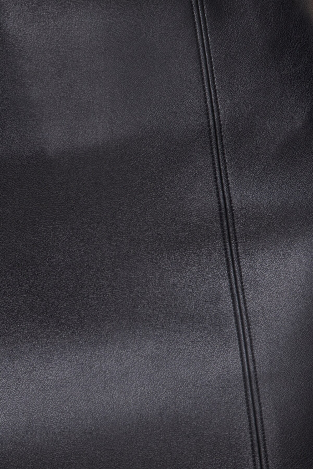 Dynamite Discount | Kylie Faux Leather Mini Skirt Black