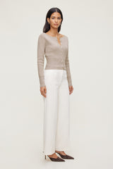 Dynamite Outlet | Pintuck Straight Leg Pants Beige
