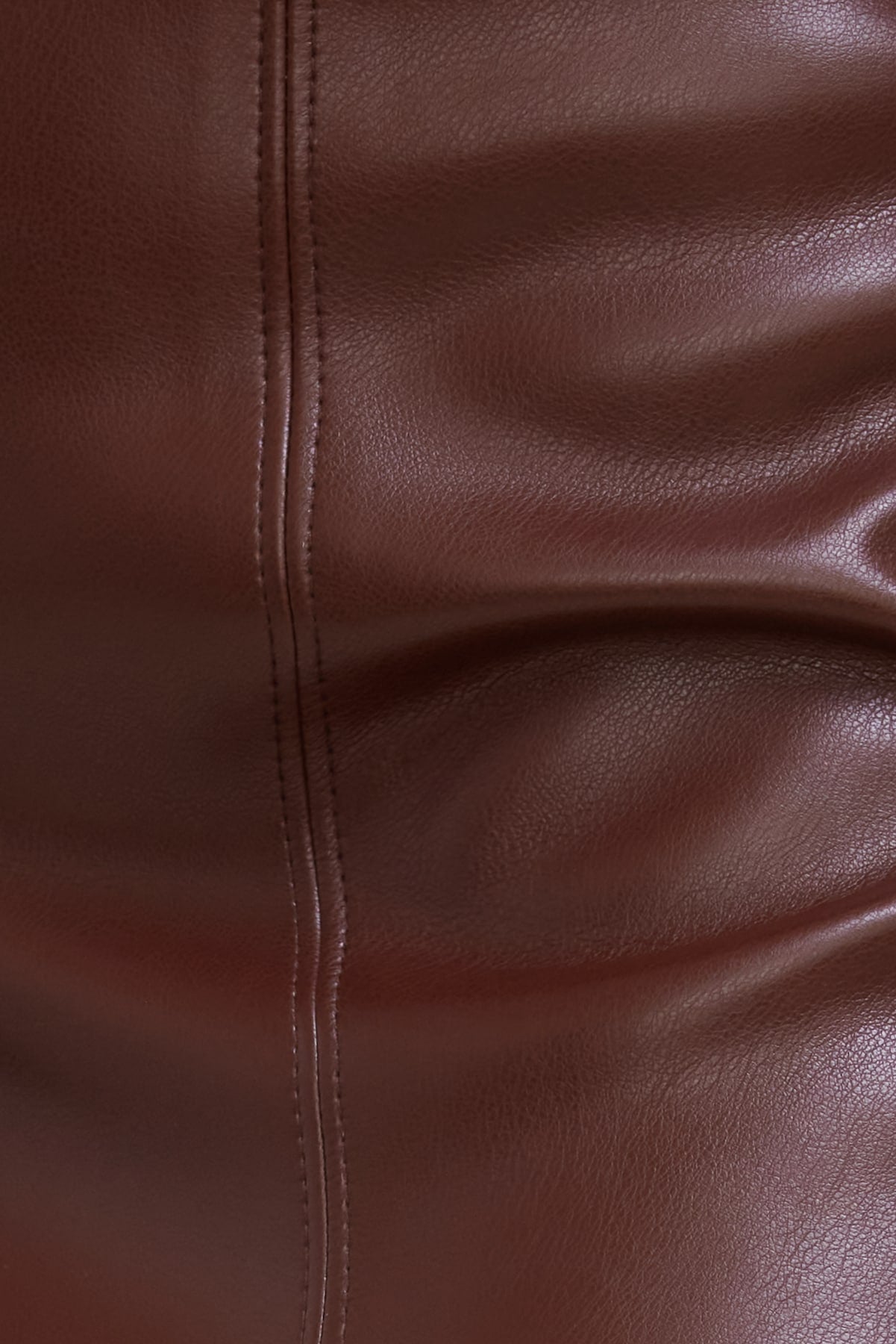 Dynamite Website Shop | Marlow Faux Leather Midi Skirt Brown