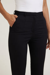 Dynamite Outlets | High Rise Slim Leg Pants Black